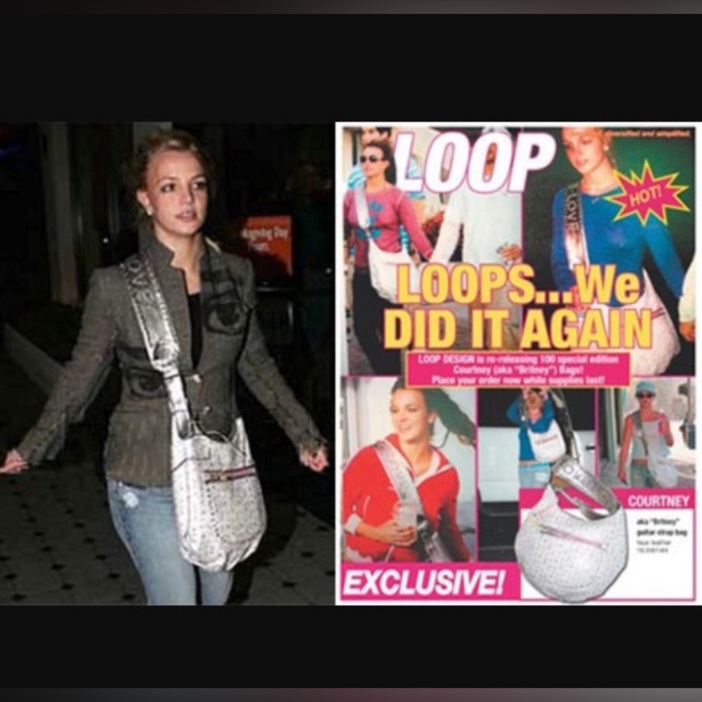 RARE Crossbody LOVE Studded Bag Britney Spears - Picture 12 of 12
